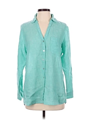 Sigrid Olsen Long Sleeve Button-Down Shirt (view 1)