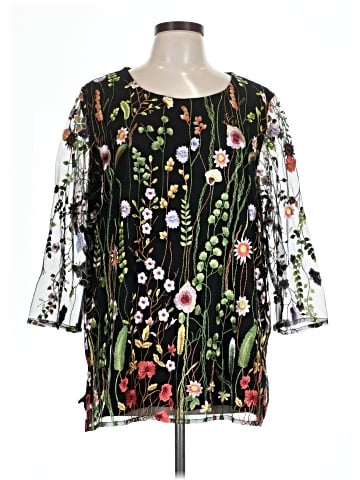 Caroline Rose 3/4 Sleeve Blouse (view 1)