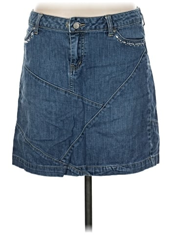 Blanc Denim Skirt (view 1)