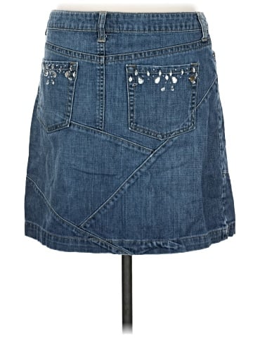 Blanc Denim Skirt (view 2)