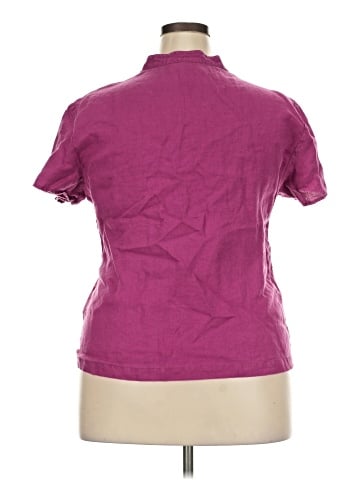 JM Collection Short Sleeve Blouse (view 1)