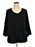 Rose + Olive Black Pullover Sweater Size 1X - photo 1