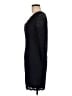 Cache Floral Solid Blue Black Cocktail Dress Size 6 - photo 5