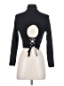 Miss Selfridge Black Long Sleeve Top Size 4 - photo 2