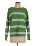 Talbots 100% Cotton Stripes Green Pullover Sweater Size S - photo 1
