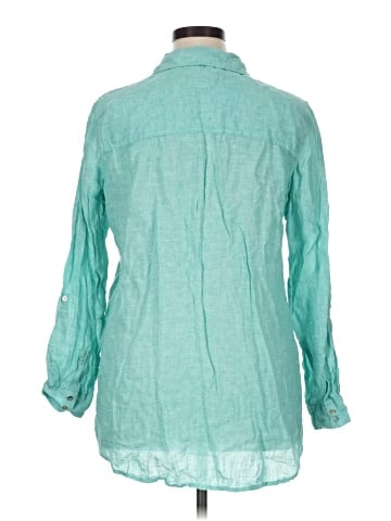 Sigrid Olsen 3/4 Sleeve Button-Down Shirt (view 2)