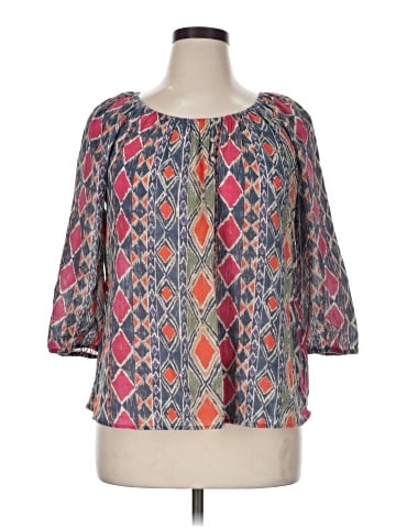 Chaps 3/4 Sleeve Blouse (view 1)