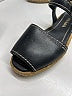 Prada 100% Leather Black Sandals Size EU 37 1/2 - photo 3