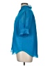 Ann Taylor 100% Polyester Blue Short Sleeve Blouse Size M - photo 5