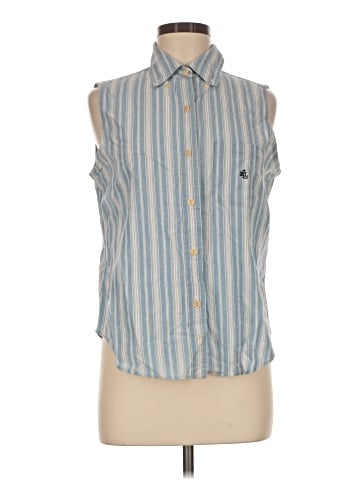 Lauren by Ralph Lauren Sleeveless Button-Down Shirt (view 1)
