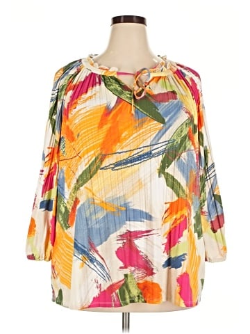 Investments 3/4 Sleeve Blouse (view 1)