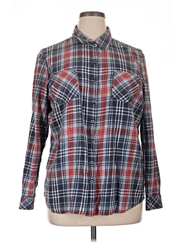 Natural Reflections Long Sleeve Button-Down Shirt (view 1)