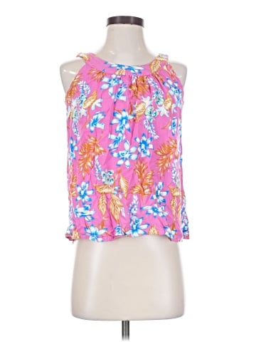 Hibiscus Collection Sleeveless Blouse (view 1)