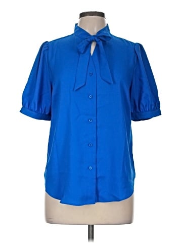 Ann Taylor Short Sleeve Blouse (view 1)