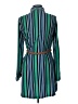 No Comment Stripes Green Casual Dress Size L - photo 2