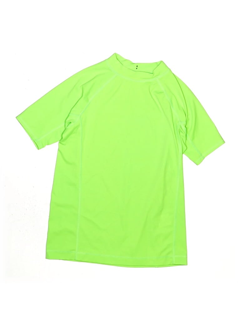 Pre-owned Lands' End Kids'  Active T-shirt In Green