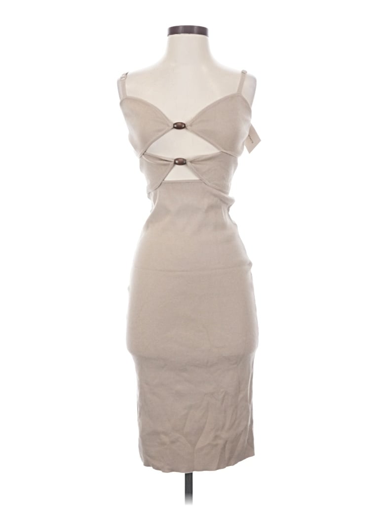 Mimosa Cocktail Dress In Tan