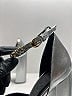 Versace 100% Leather Metallic Silver Heels Size EU (IT) 37 1/2 / US 7 1/2 - photo 5