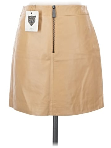 Lita By Ciara Leather Skirt (view 2)