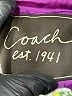 Coach 100% Polyester Plaid Green Coat Size M - photo 6