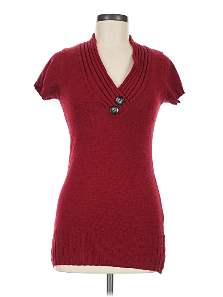 Pre-owned Bcx Sweater Vest In Burgundy