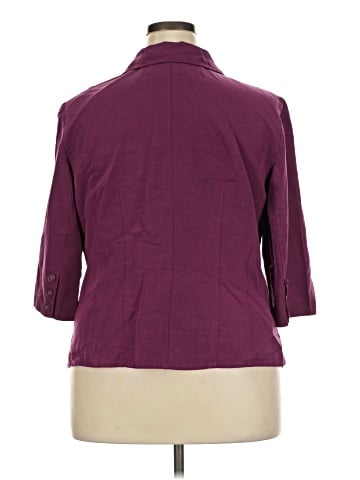 Emma James 3/4 Sleeve Button-Down Shirt (view 2)