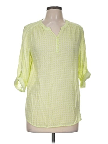 Christopher & Banks 3/4 Sleeve Blouse (view 1)
