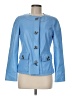 Doncaster Collection 100% Leather Blue Leather Jacket Size 6 - photo 1