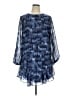 BCBGMAXAZRIA 100% Polyester Tie-dye Blue Cocktail Dress Size L - photo 1