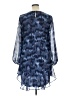 BCBGMAXAZRIA 100% Polyester Tie-dye Blue Cocktail Dress Size L - photo 2