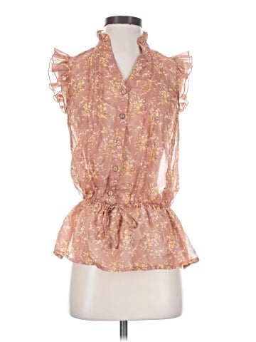 Edge Sleeveless Blouse (view 1)