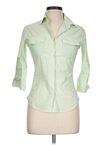 Love Tree 3/4 Sleeve Button-Down Shirt (view 1)
