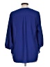 Pleione 100% Polyester Blue 3/4 Sleeve Blouse Size L - photo 2