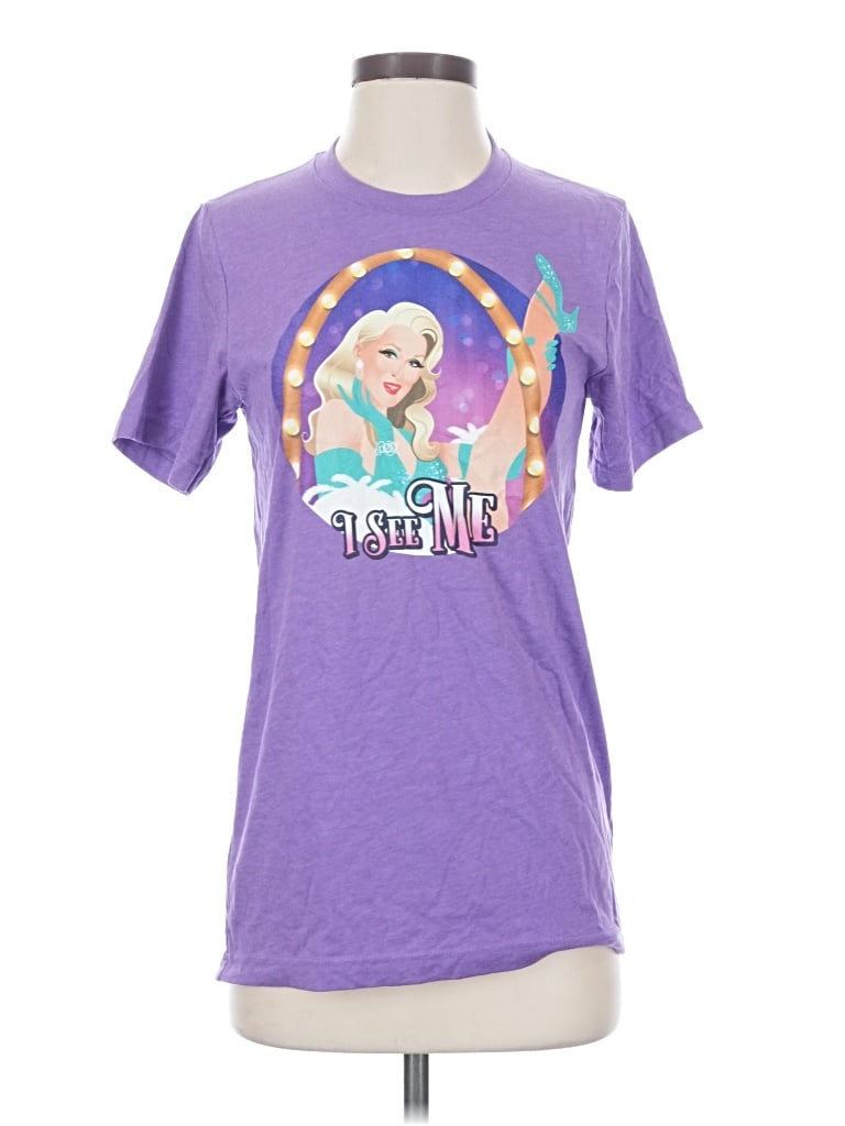 Pre-owned Bella+canvas Short Sleeve T-shirt In Purple