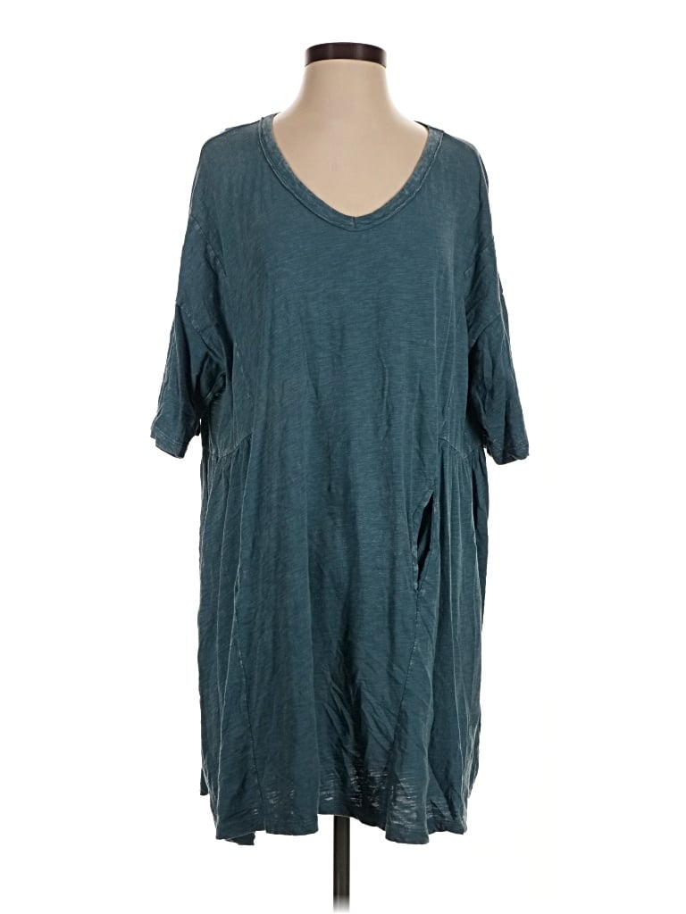 Pre-owned Easel Kimono In Teal