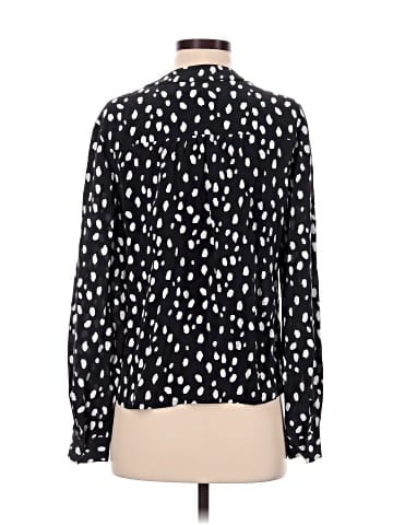 Amour Vert Long Sleeve Silk Top (view 2)