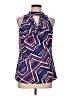 Valerie Stevens Blue Sleeveless Blouse Size L - photo 1