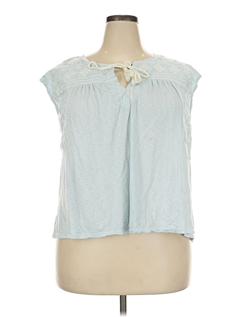 Pre-owned Wonderly Sleeveless T-shirt In Blue