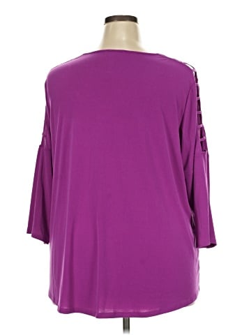 Adrianna Papell 3/4 Sleeve Top (view 2)