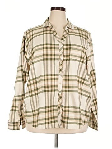 Weatherproof Long Sleeve Button-Down Shirt (view 1)