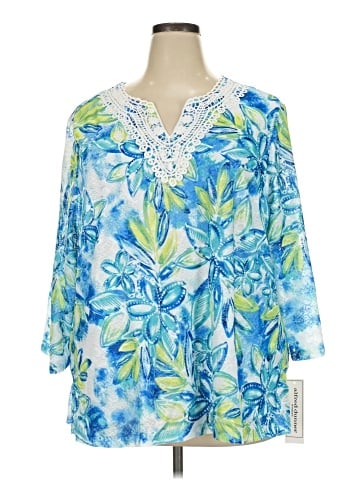 Alfred Dunner 3/4 Sleeve Blouse (view 1)
