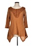 One World 100% Polyester Brown 3/4 Sleeve Top Size L - photo 1