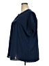Unbranded 100% Polyester Blue Short Sleeve Blouse Size 3X - photo 5