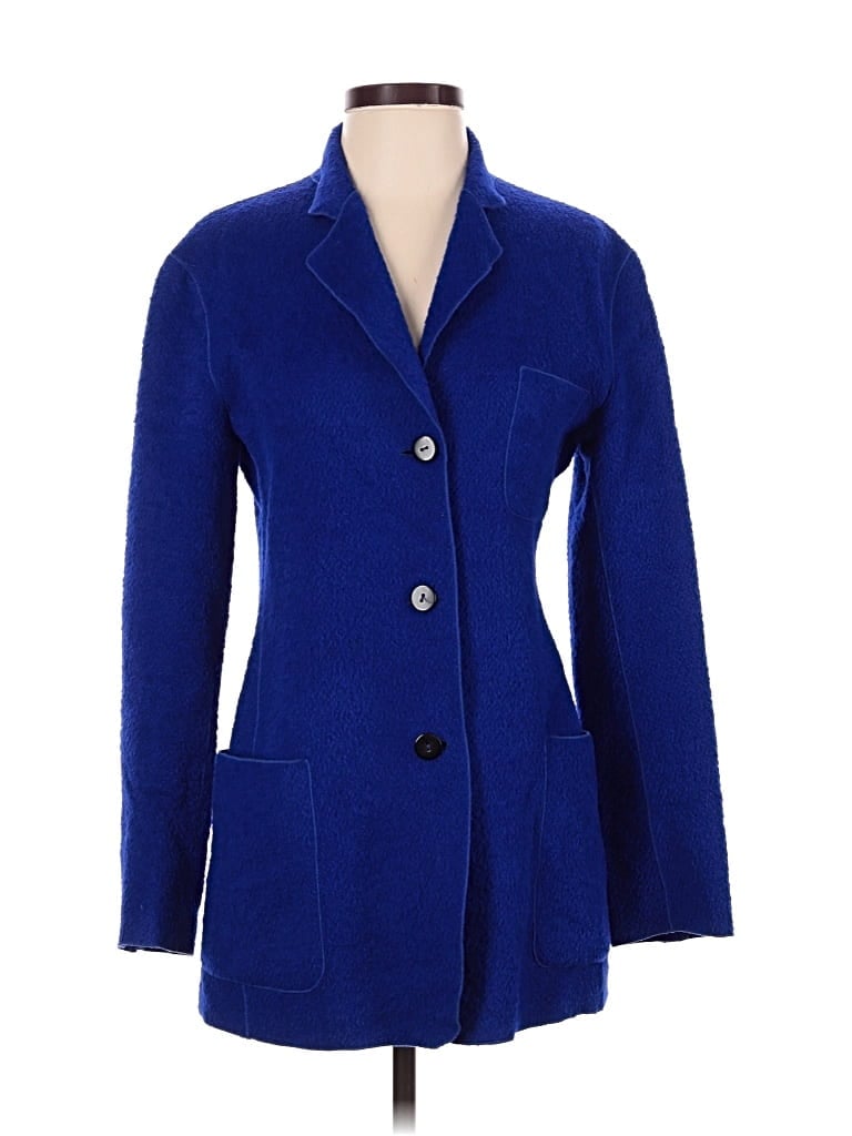 Pre-owned Donna Karan Coat In Blue