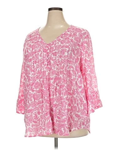 Counterparts 3/4 Sleeve Blouse (view 2)