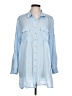 Chico's 100% Rayon Blue Long Sleeve Button-Down Shirt Size Lg (2) - photo 1