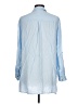 Chico's 100% Rayon Blue Long Sleeve Button-Down Shirt Size Lg (2) - photo 2