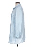 Chico's 100% Rayon Blue Long Sleeve Button-Down Shirt Size Lg (2) - photo 5