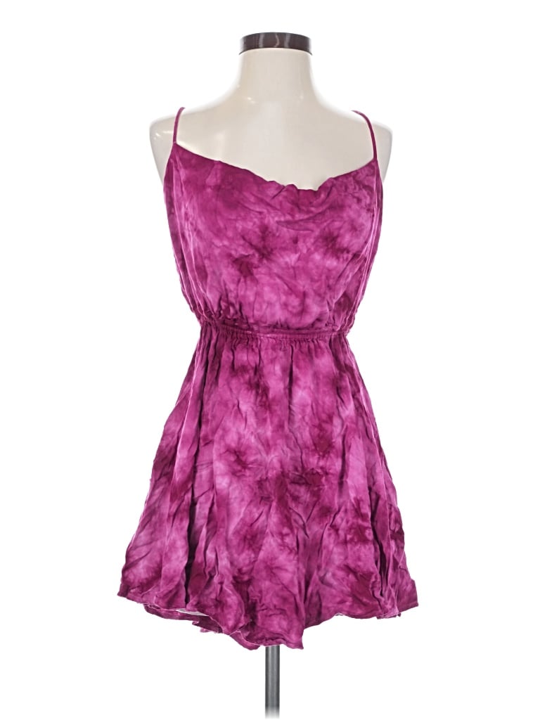 Pre-owned Green Dragon Cocktail Dress In Purple