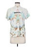 Assorted Brands 100% Supima Cotton Tie-dye Teal Short Sleeve Top Size S - photo 1